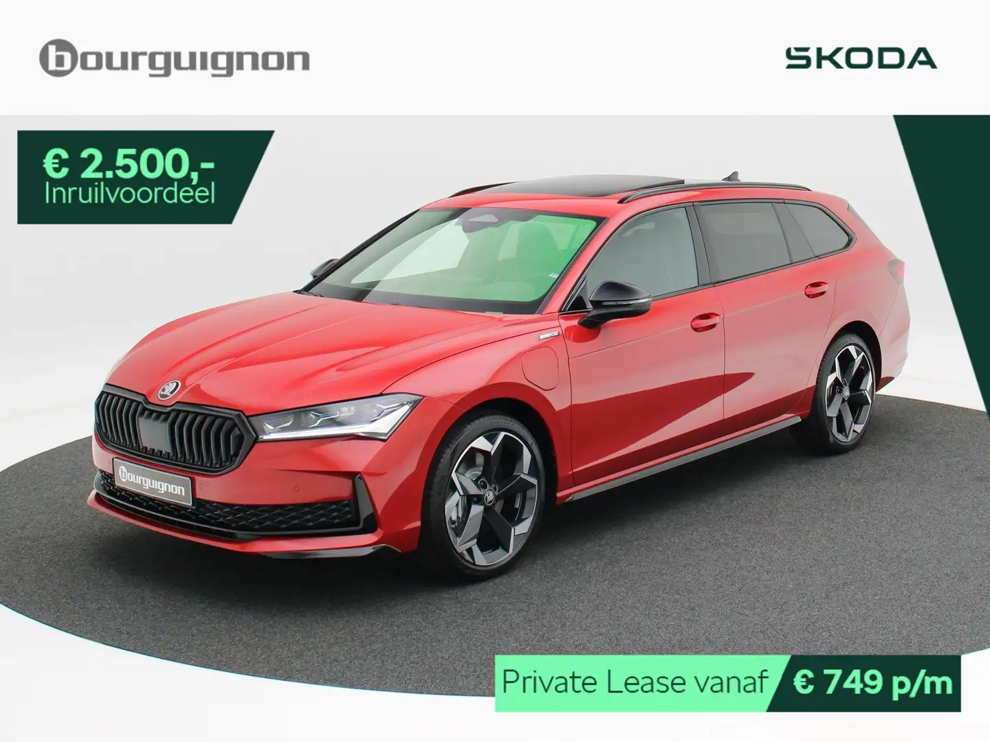 Skoda Superb Combi Sportline Business 1.5 TSI PHEV 204 PK | Pan Rood - 1