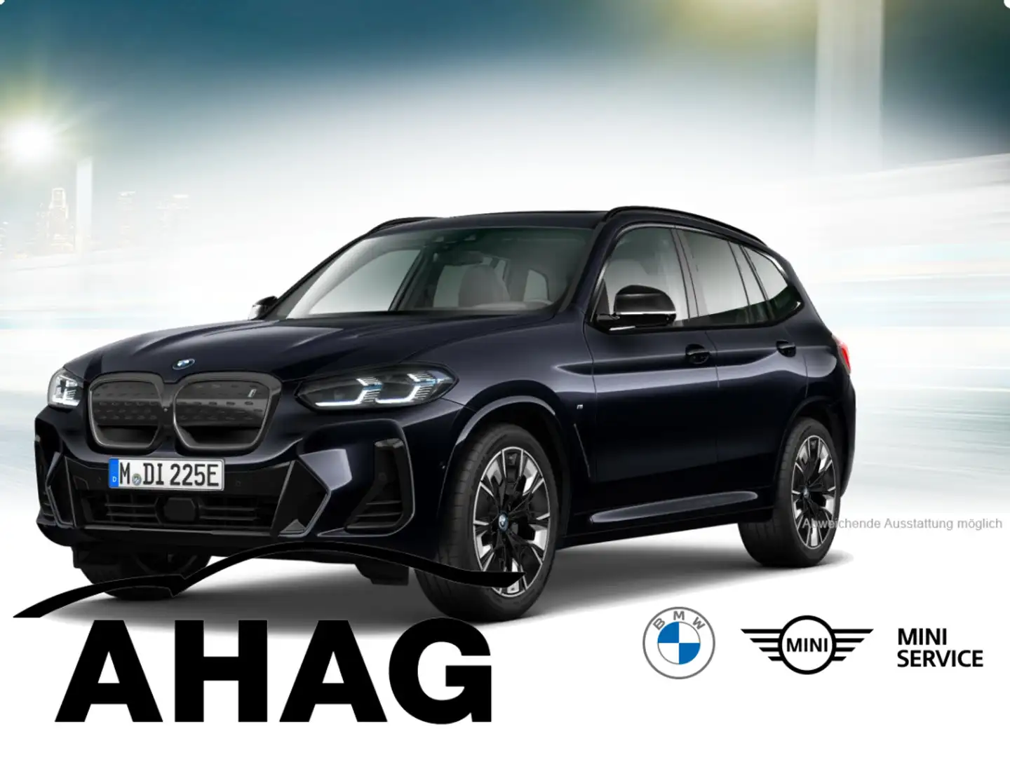 BMW iX3 ix3 80KWH IMPRESSIVE Auto Navi Leder Tempom.aktiv Schwarz - 2