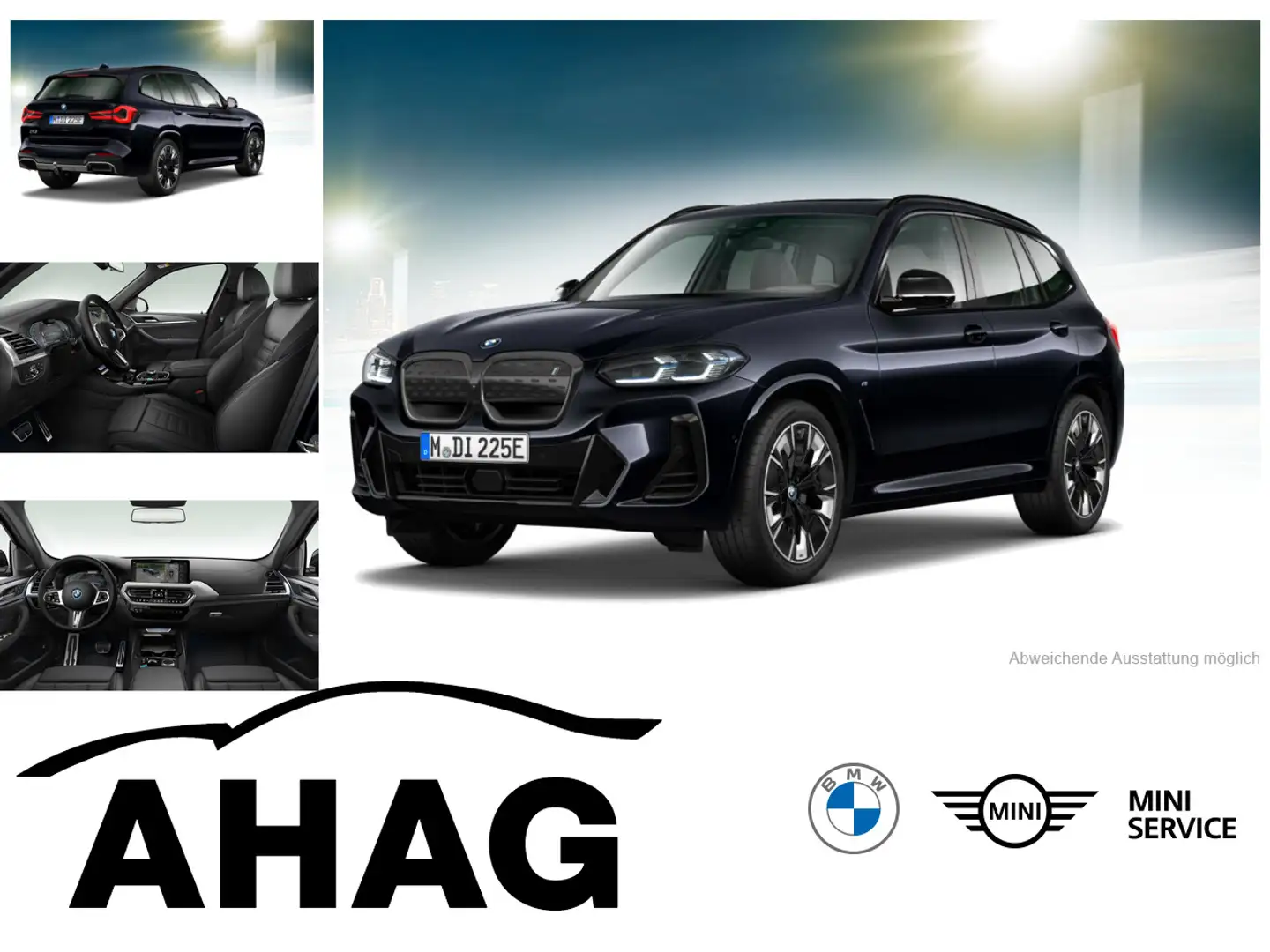 BMW iX3 ix3 80KWH IMPRESSIVE Auto Navi Leder Tempom.aktiv Schwarz - 1