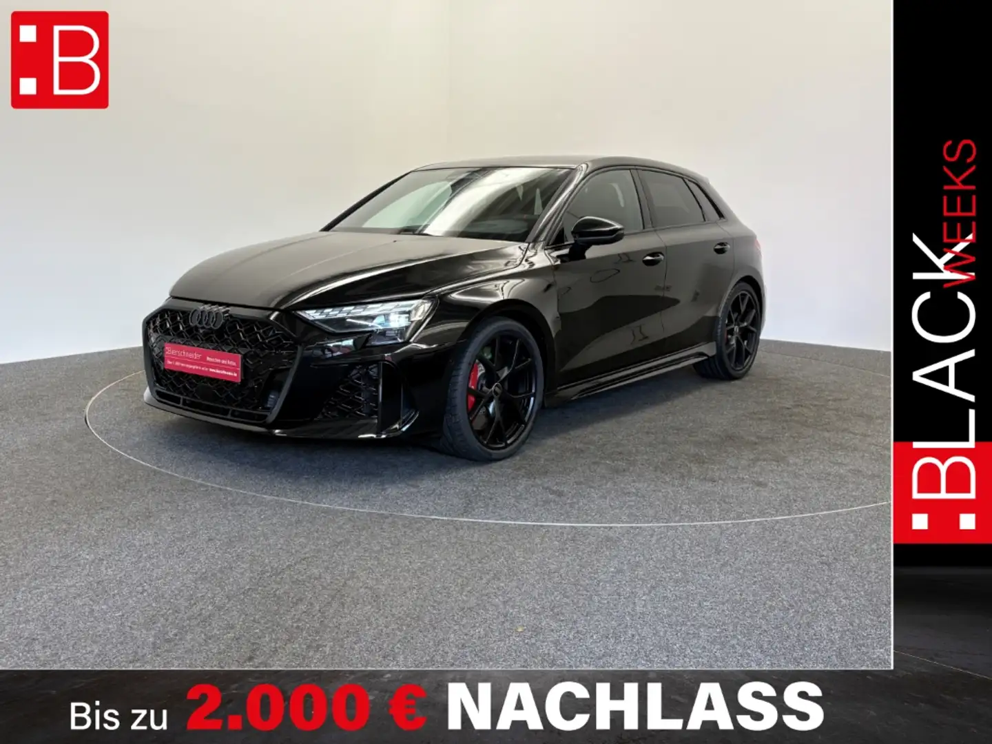 Audi RS3 Sportback GARANTIE EA8 PANO HEADUP SONOS 280KMH AS Schwarz - 1