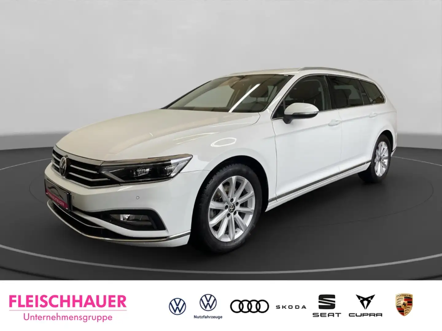 Volkswagen Passat Variant 2.0 TDI Elegance Navi LED Leder AHK PDCv+h e-Sitze Weiß - 1