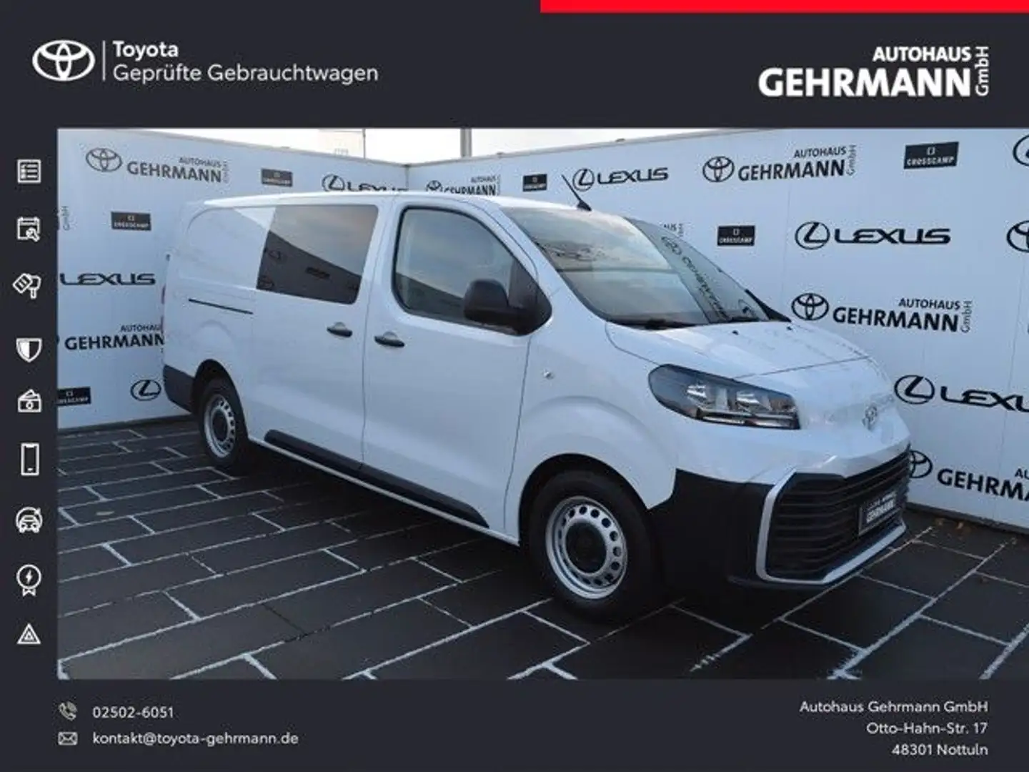 Toyota Proace Meister L2 Doka 3,99% Blanc - 1
