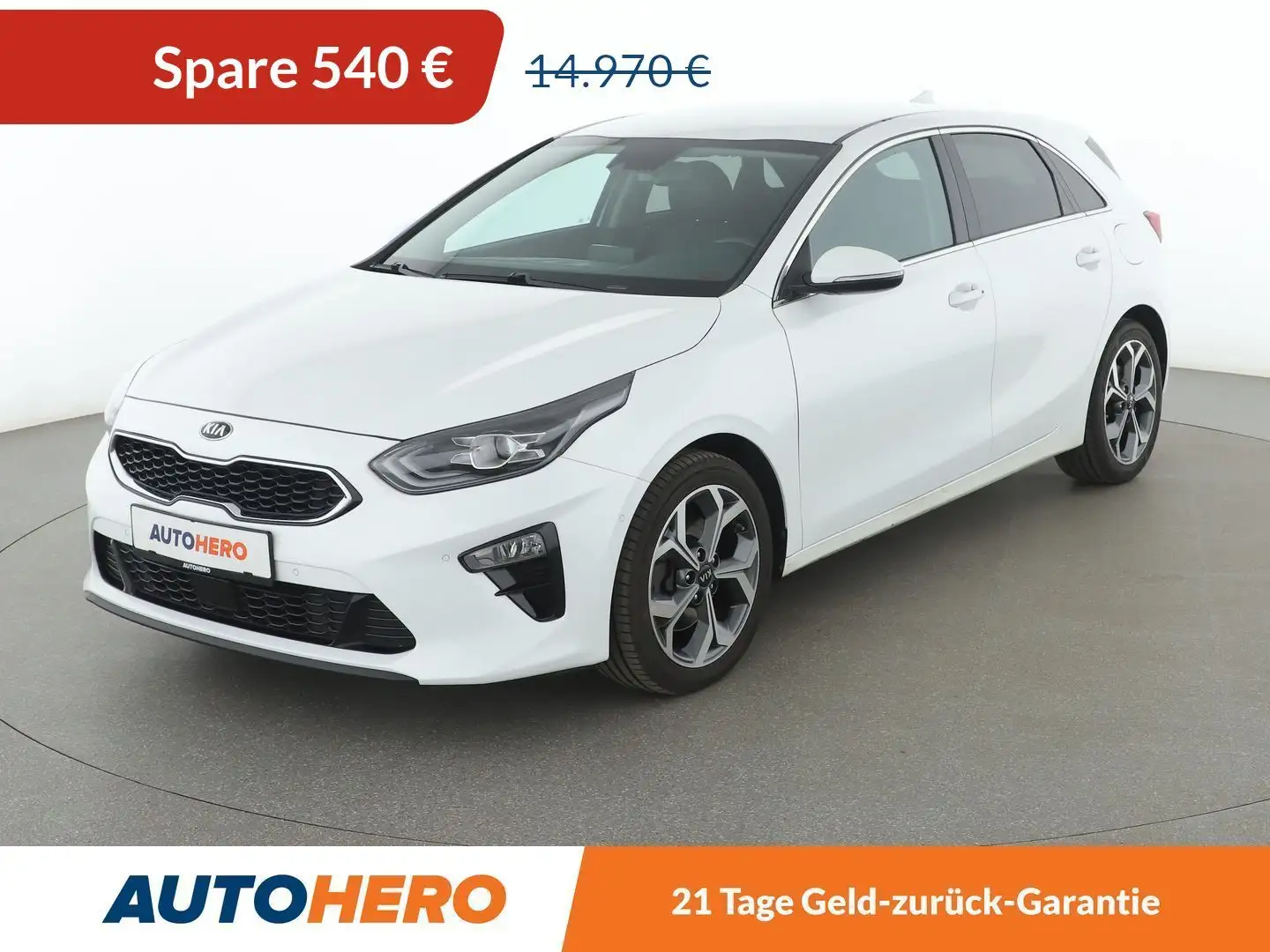 Kia Ceed / cee'd 1.4 TGDI Spirit *NAVI*LED*CAM*SHZ*TEMPO* Weiß - 1