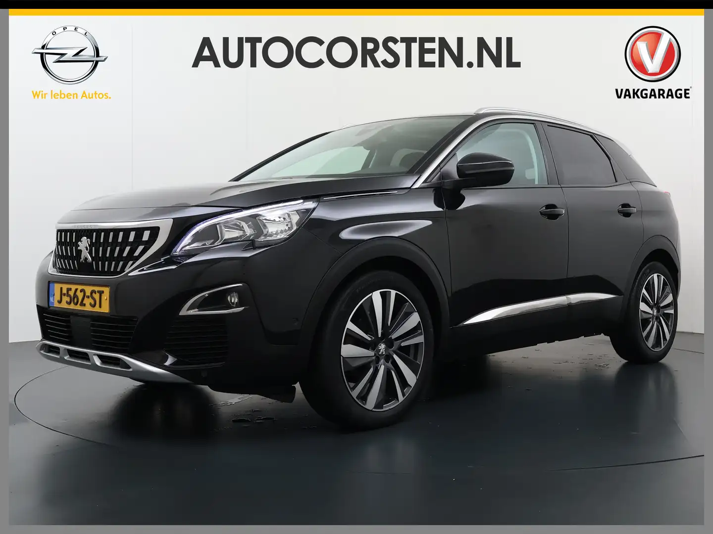 Peugeot 3008 T131PK Pano-Dak Premium Elektr.Stoelen+Geheugen Ad Noir - 1
