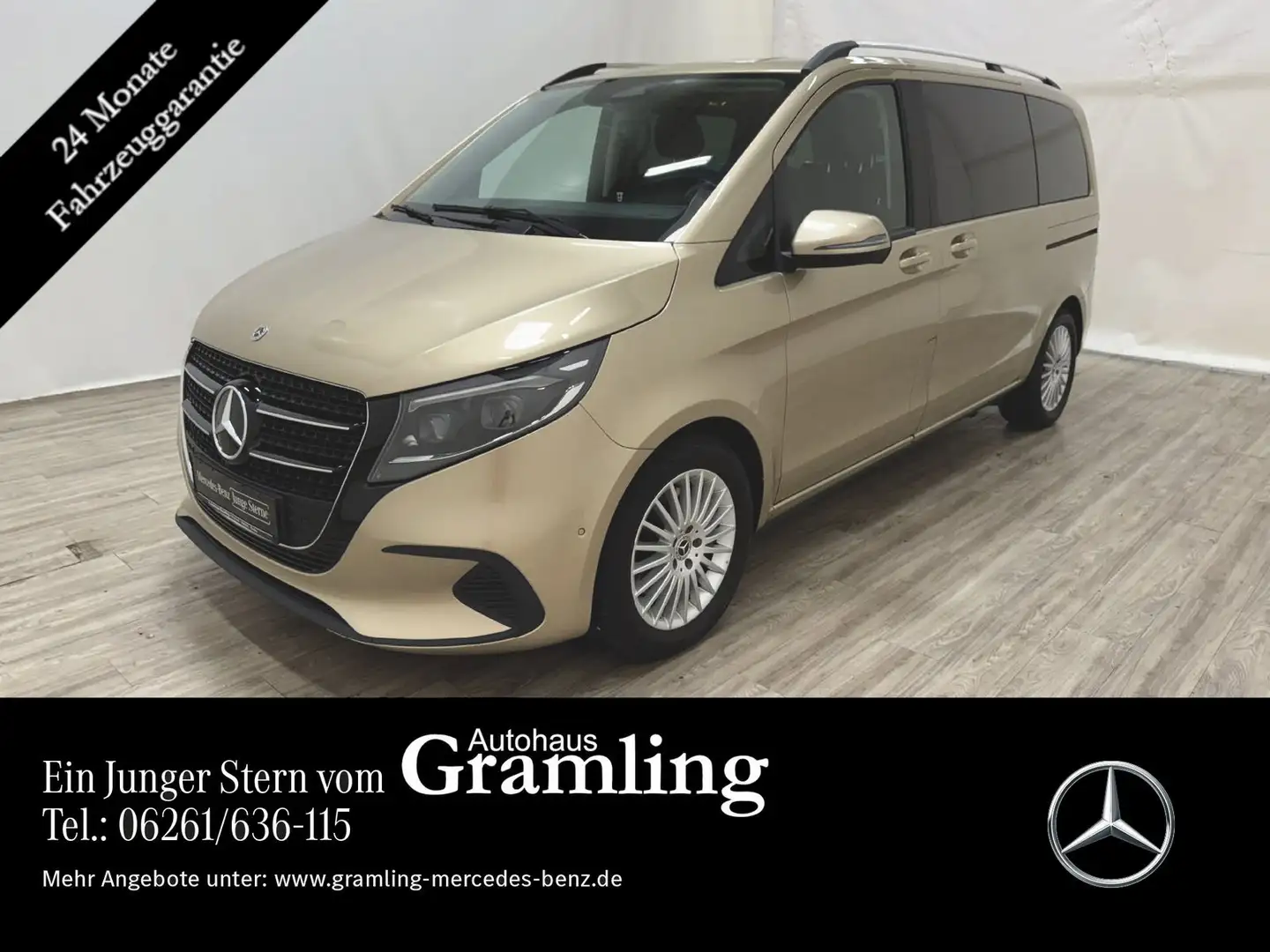 Mercedes-Benz V 220 d kompakt Style AHK*Distr*MULTIBEAM*Kamera Gold - 1