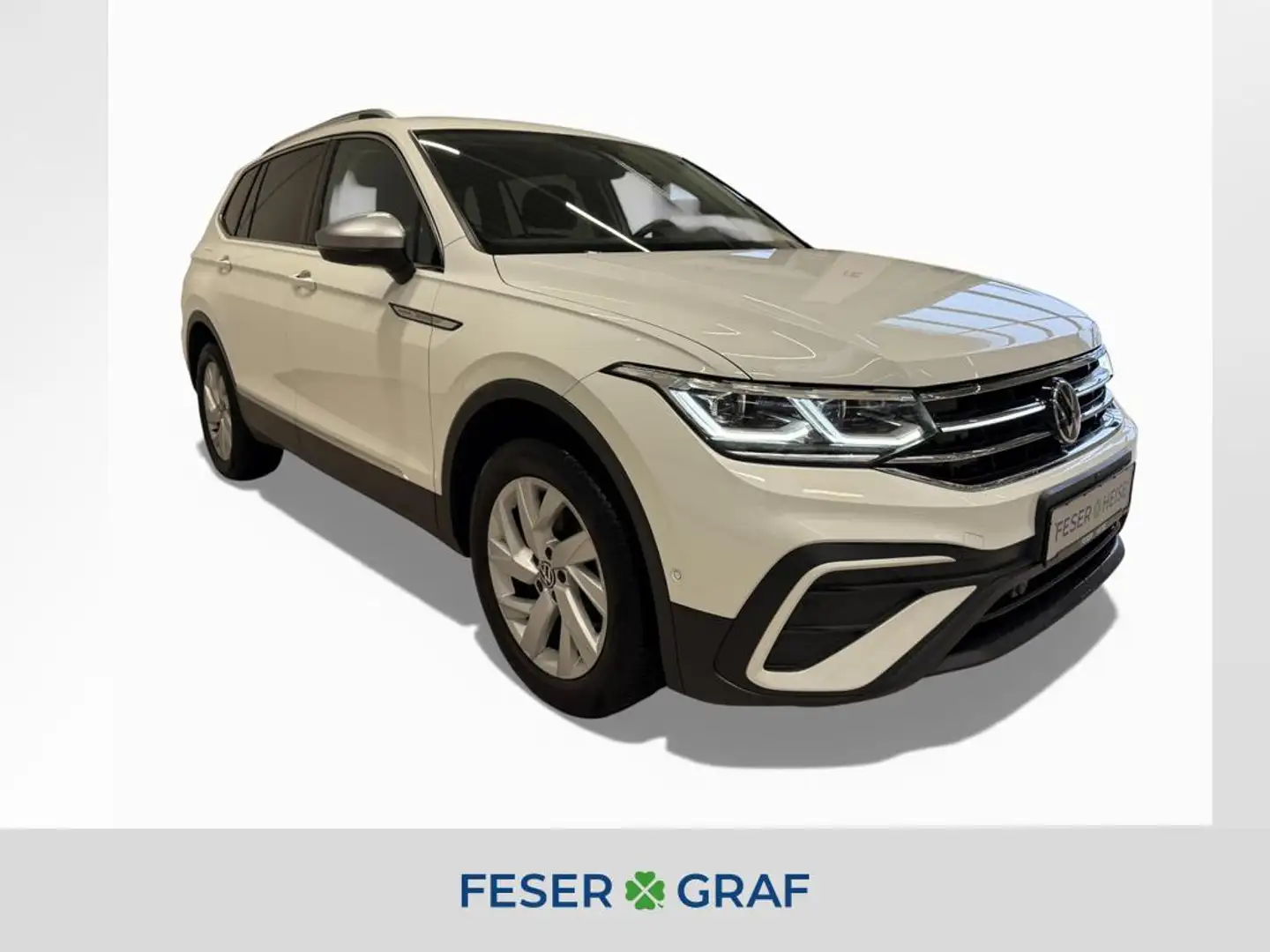 Volkswagen Tiguan Allspace 1.5 TSI DSG/LED/Area View/Sitz.-Lenkradhzg./Navi Weiß - 1