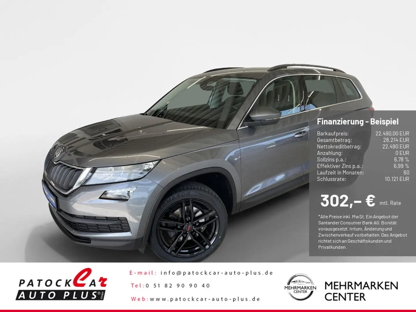 Skoda Kodiaq 1.5 TSI ACT Soleil 2.(1.) Hand / neu bereift Grau - 1