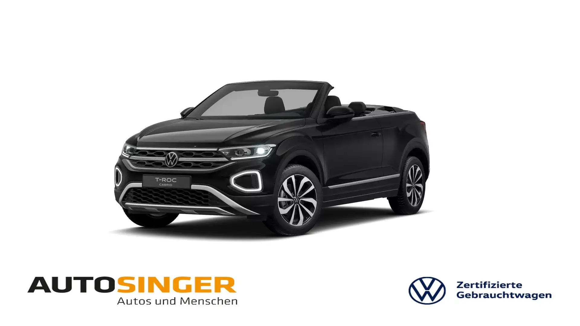 Volkswagen T-Roc Cabriolet Move 1.5 TSI DSG *AHK*STDHZ*ACC* Schwarz - 1
