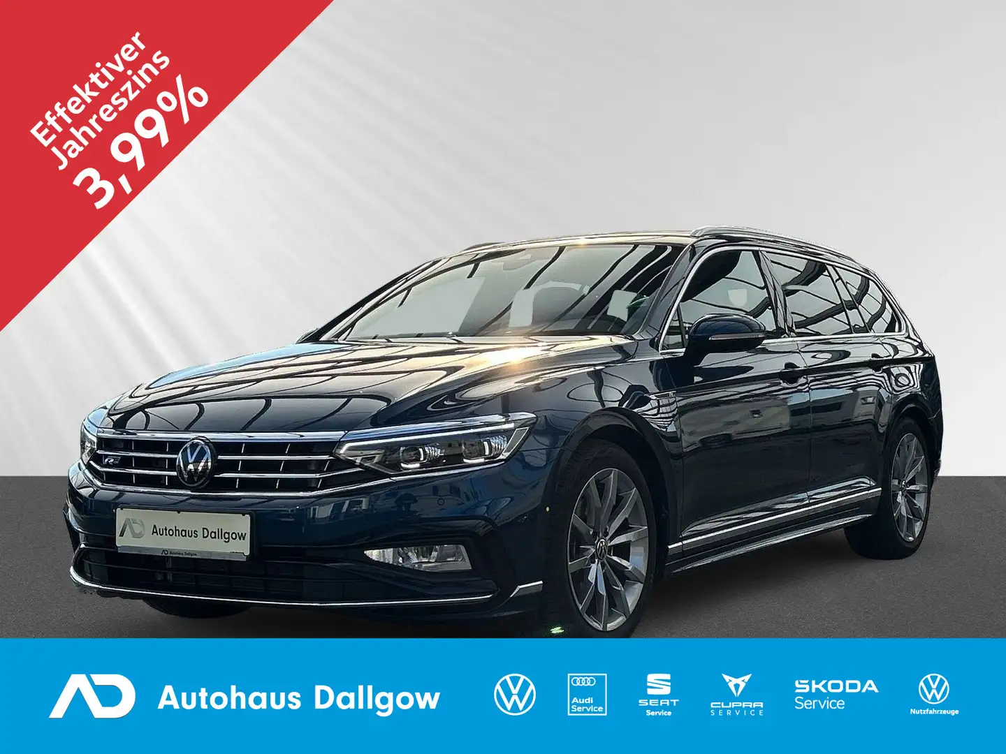 Volkswagen Passat Variant Elegance R-Line +DSG LED+ACC+PDC+ Bleu - 1