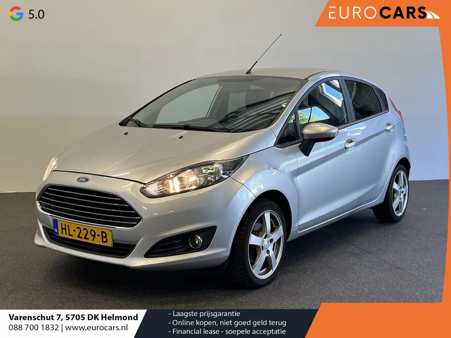 Ford Fiesta 1.0 Style Airco Lichtmetalen velgen Radio Elektris Zilver - 1