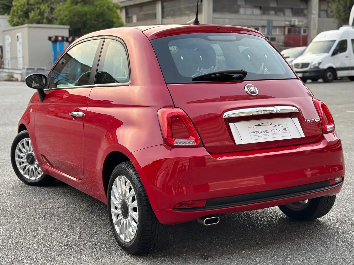 Fiat 500 500 1.0 HYBRID LOUNGE 70CV PERFETTA NEOPATENTATI Rouge - 2