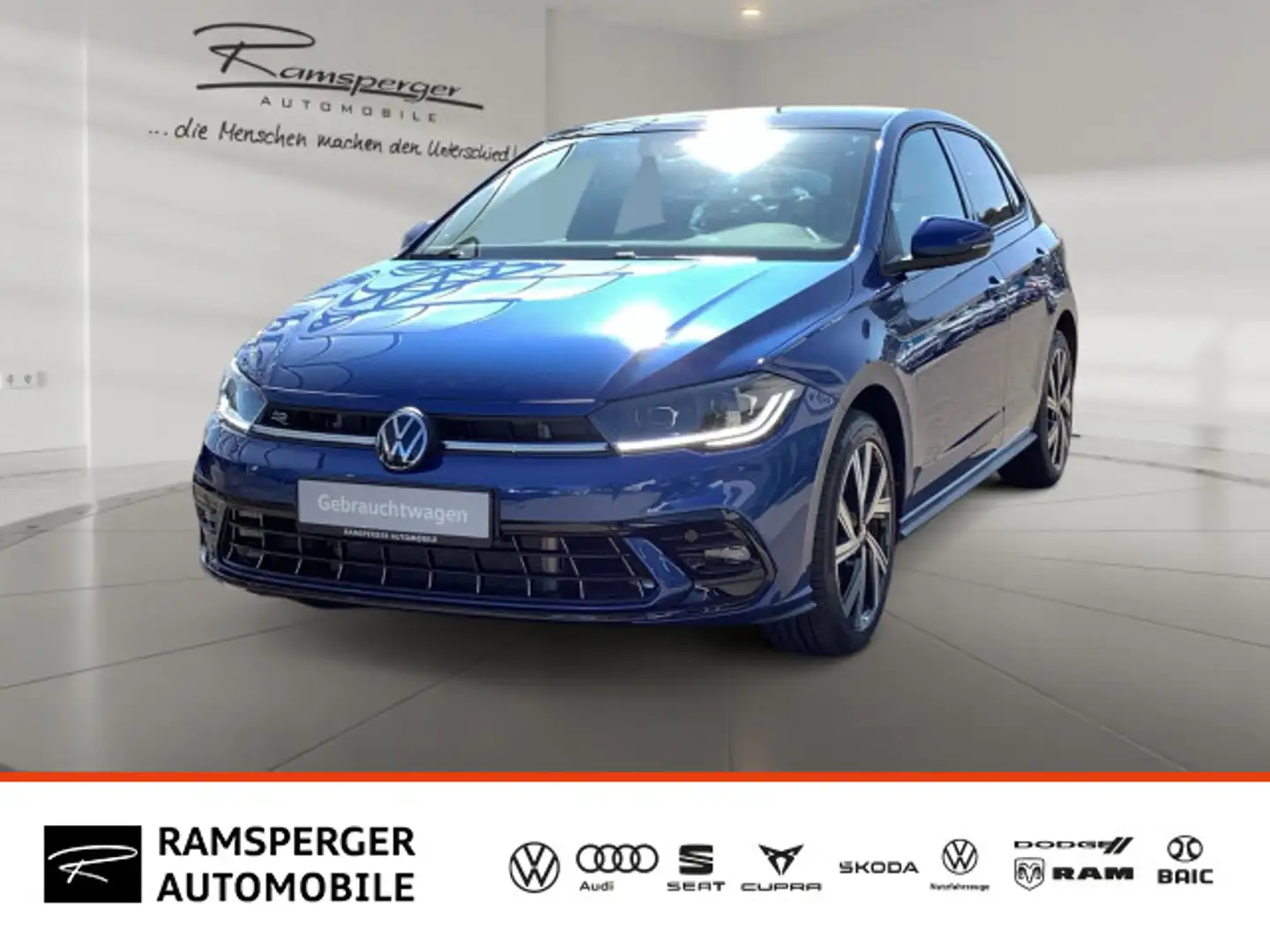 Volkswagen Polo 1.0 TSI DSG R-Line ACC Matrix Pano Kamera Blau - 1