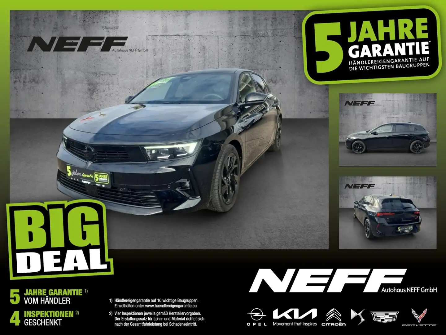 Opel Astra L 1.2 Turbo Ultimate ACC+AHK+Alcantara+LED Noir - 1