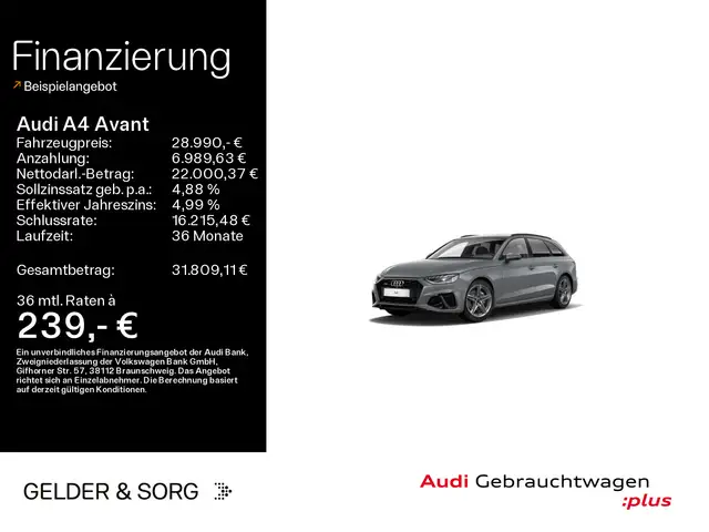 Audi A4 40 TDI qu. S line Stand*Matrix*Sound