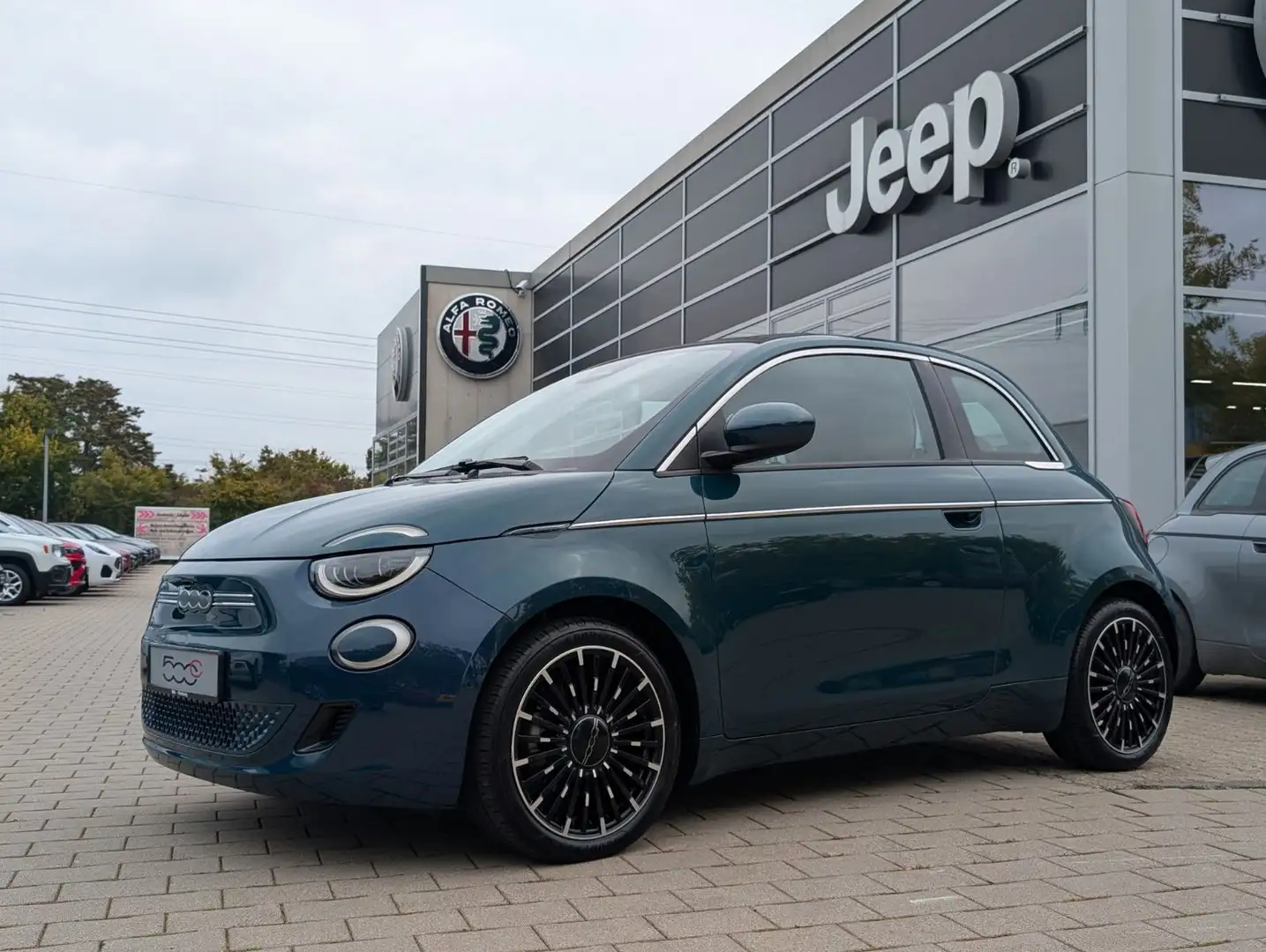 Fiat 500e La Prima by Bocelli Cabrio Ozean Grün Blau - 1