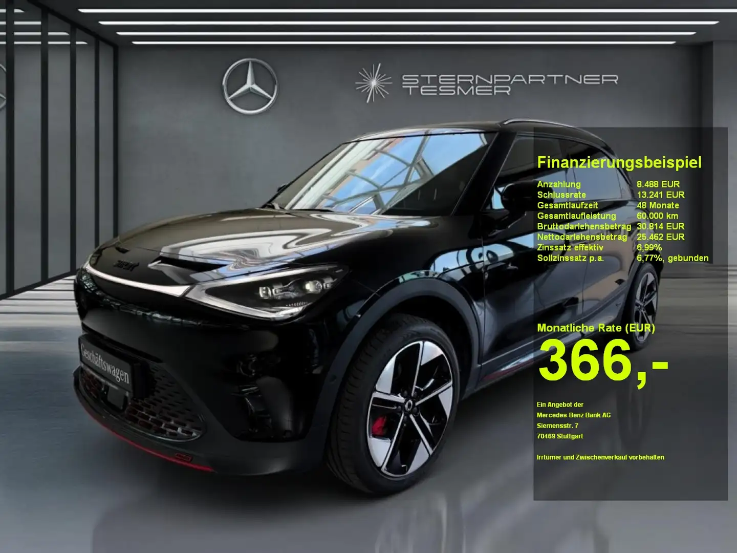 smart #1 BRABUS Head-up, Beats Sound, Pano-D, 360° Black - 1