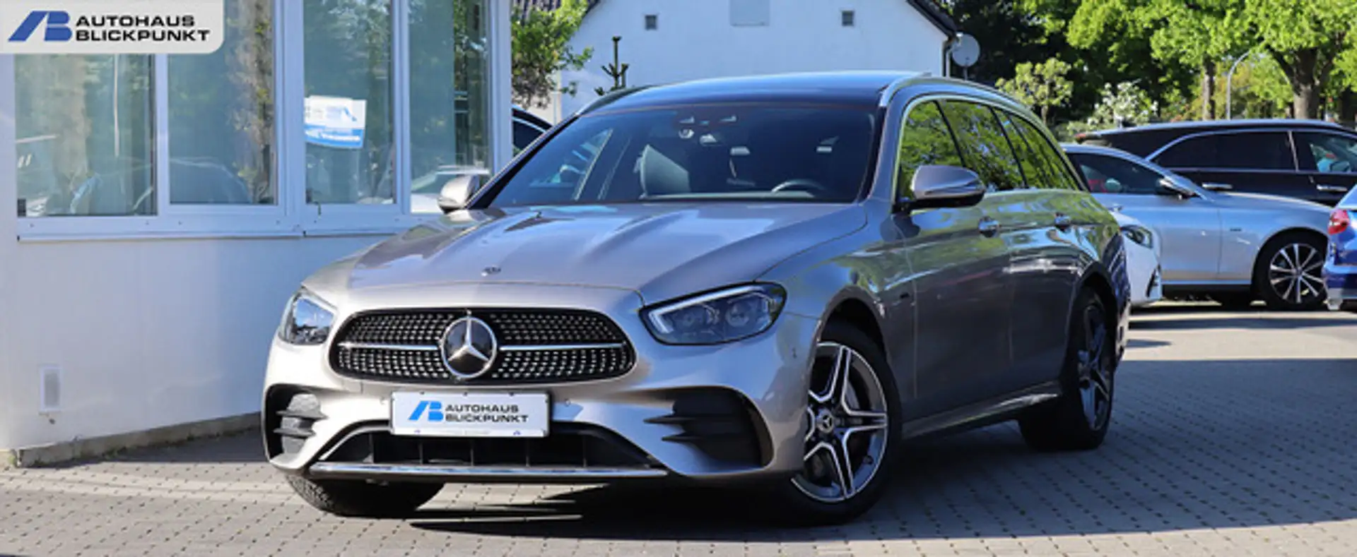 Mercedes-Benz E 300 de T AMG DISTRONIC+PANO+KAM360+WIDESCREEN Srebrny - 1