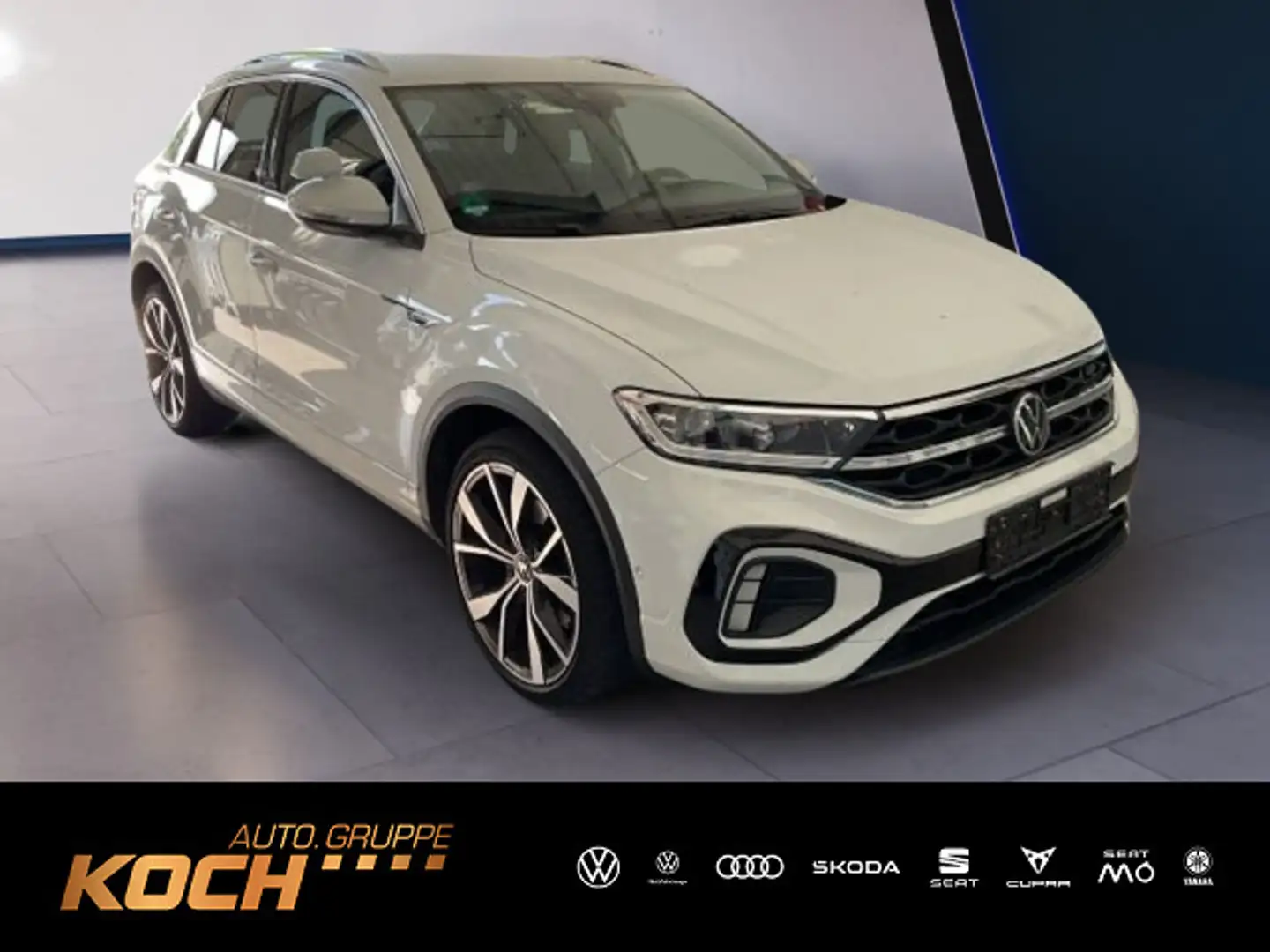 Volkswagen T-Roc 2.0TDI R-Line Navi LED AHK ACC Wit - 1