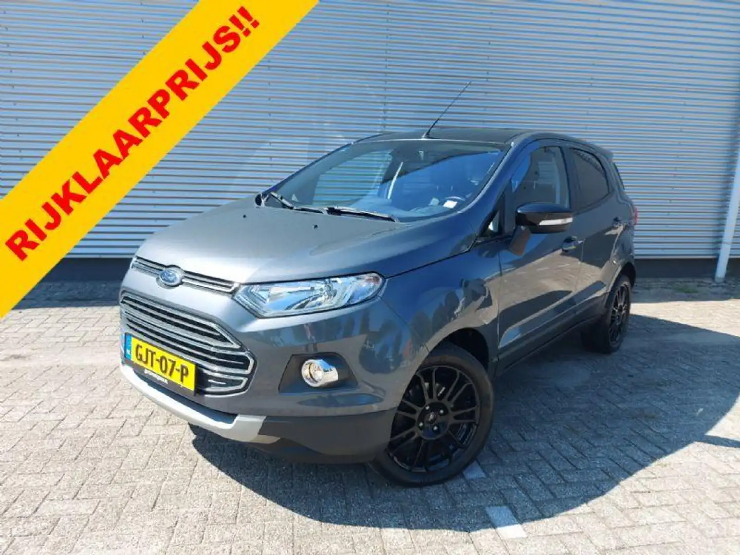 Ford EcoSport 1.0 EcoBoost 140PK,Titanium, airco,cruisecontrol,n Grijs - 1