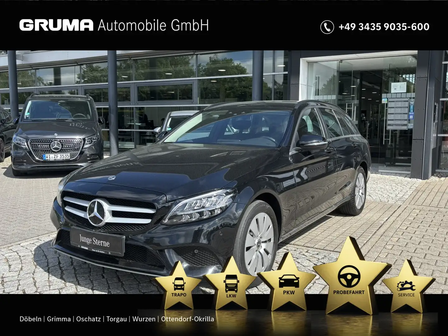 Mercedes-Benz C 220 C 220 d 4M T CarPlay+SHZ+LED+9G-Tronic+Navi+DAB+ Noir - 1