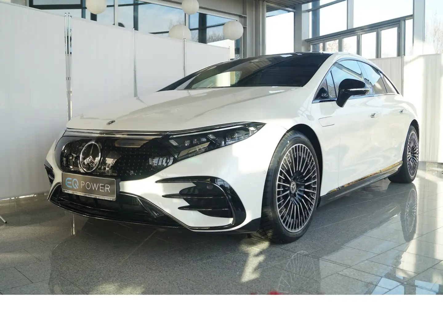 Mercedes-Benz EQS 450+ AMG-MASSAGE-BURMESTER-PANO-HA LENKUNG Blanc - 1