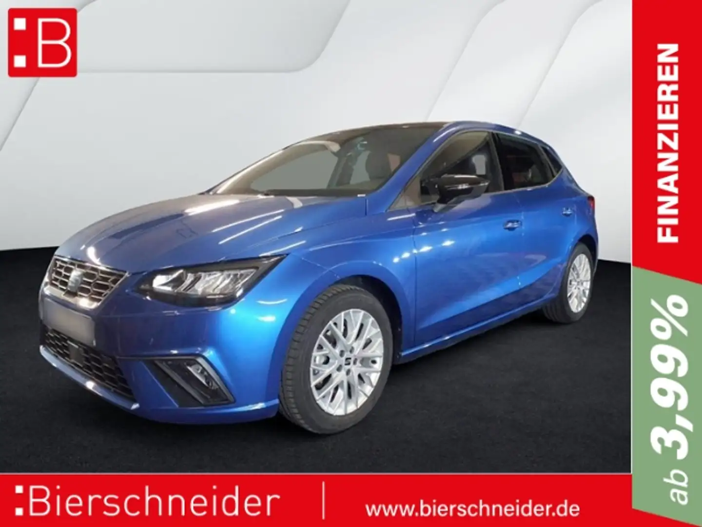 SEAT Ibiza 1.0 TSI DSG FR AB 222EUR PANO REAR VIEW LINK Blau - 1