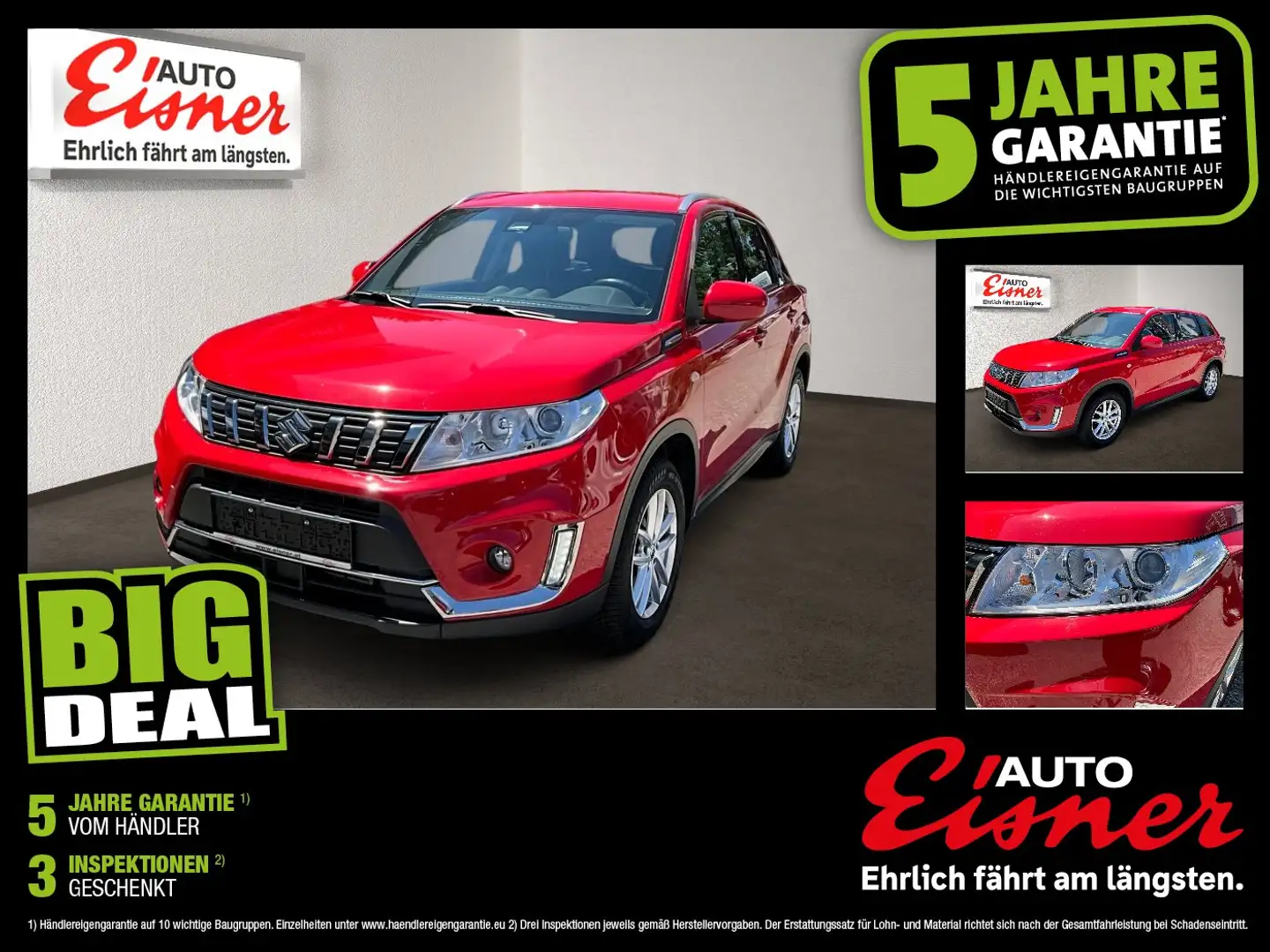 Suzuki Vitara DITC 1.4 Allgip Allgrip Shine Rückfahrk. Rot - 1