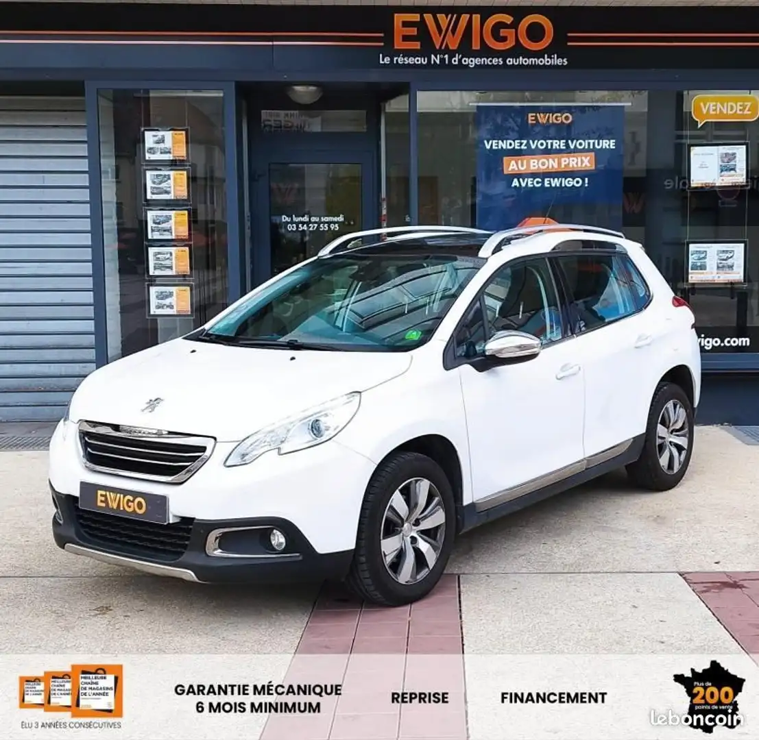 Peugeot 2008 1.2 110CH ALLURE S-S TOIT PANORAMIQUE GPS RADAR ENTRETIEN COURROIE NEUVE Bianco - 1