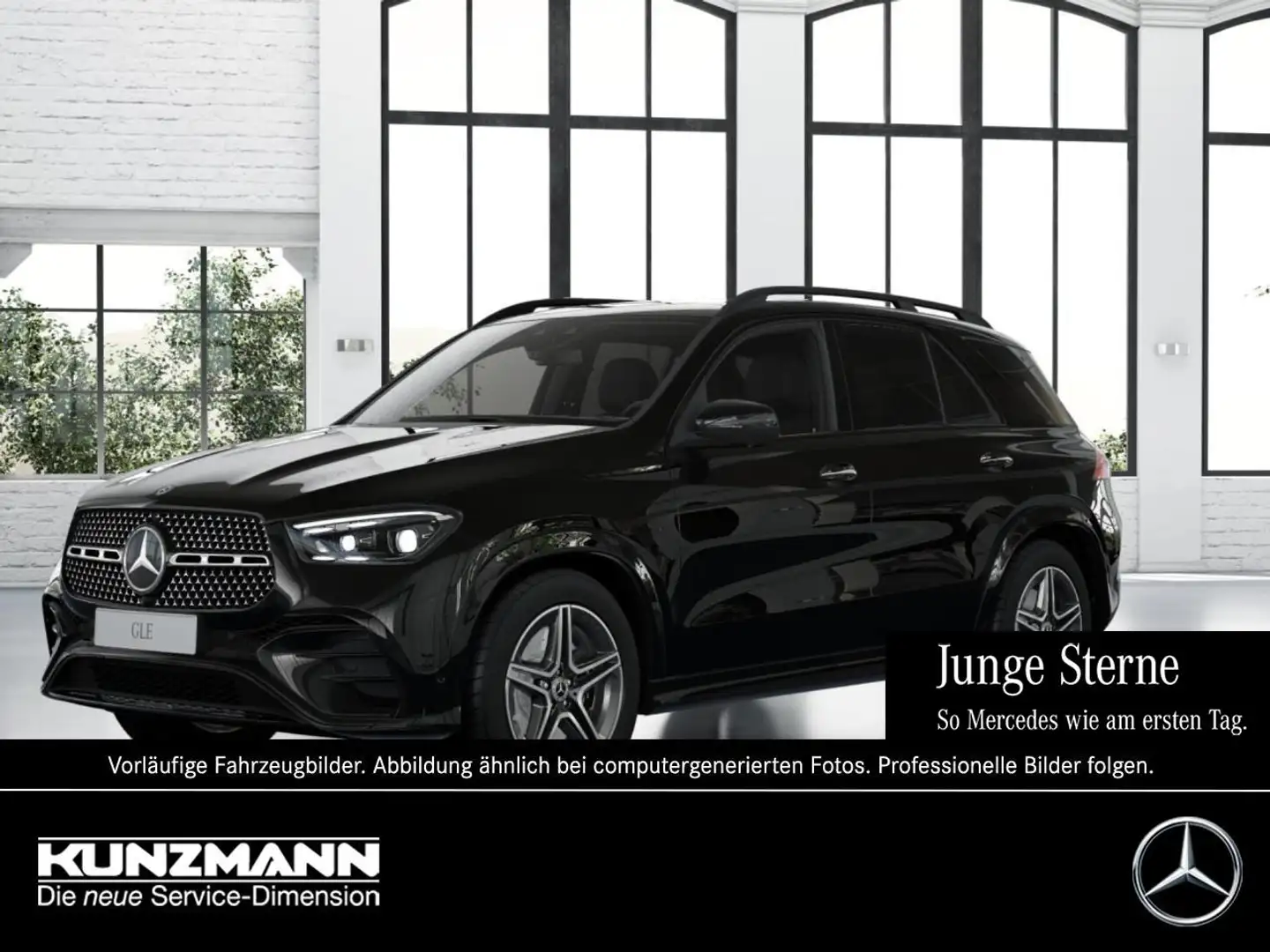 Mercedes-Benz GLE 450 4M AMG Night Panorama Sitzklima 360° HUD Schwarz - 1