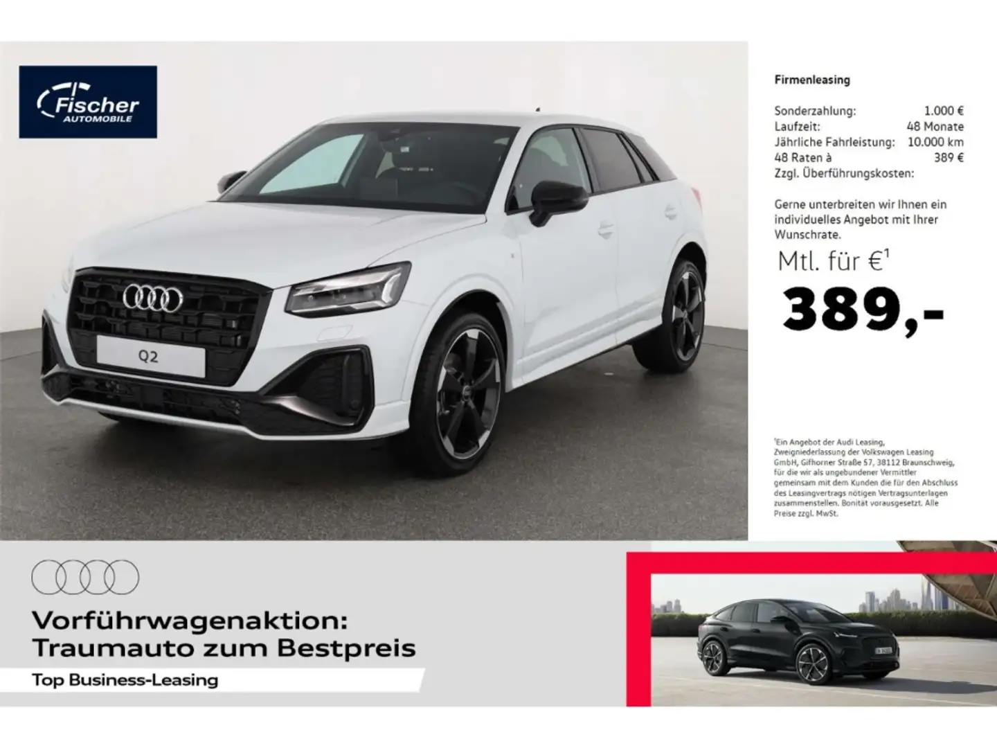 Audi Q2 35 TFSI S line Weiß - 1