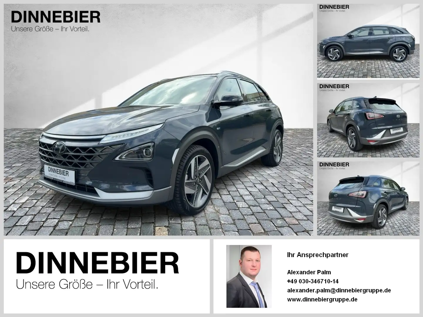 Hyundai NEXO Prime DynLicht 4xSHZ FLA ParkAss. LM Kék - 1