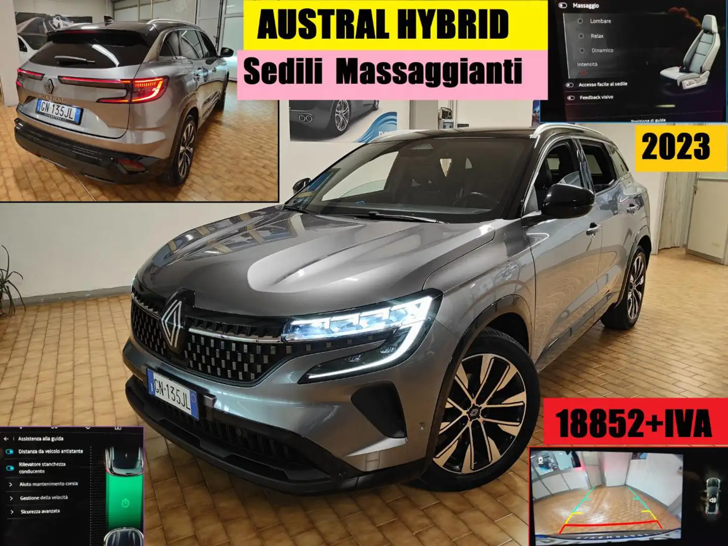 Renault Austral 2023 HYBRID AUT. SEDILI MASSAGGIANTI Grau - 1