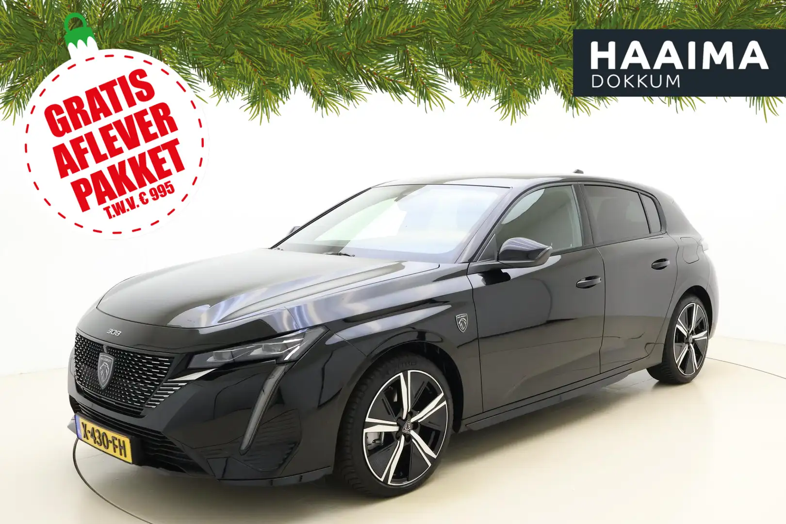 Peugeot 308 1.6 Plug-in Hybrid 180 GT | Apple Carplay/Android Zwart - 1