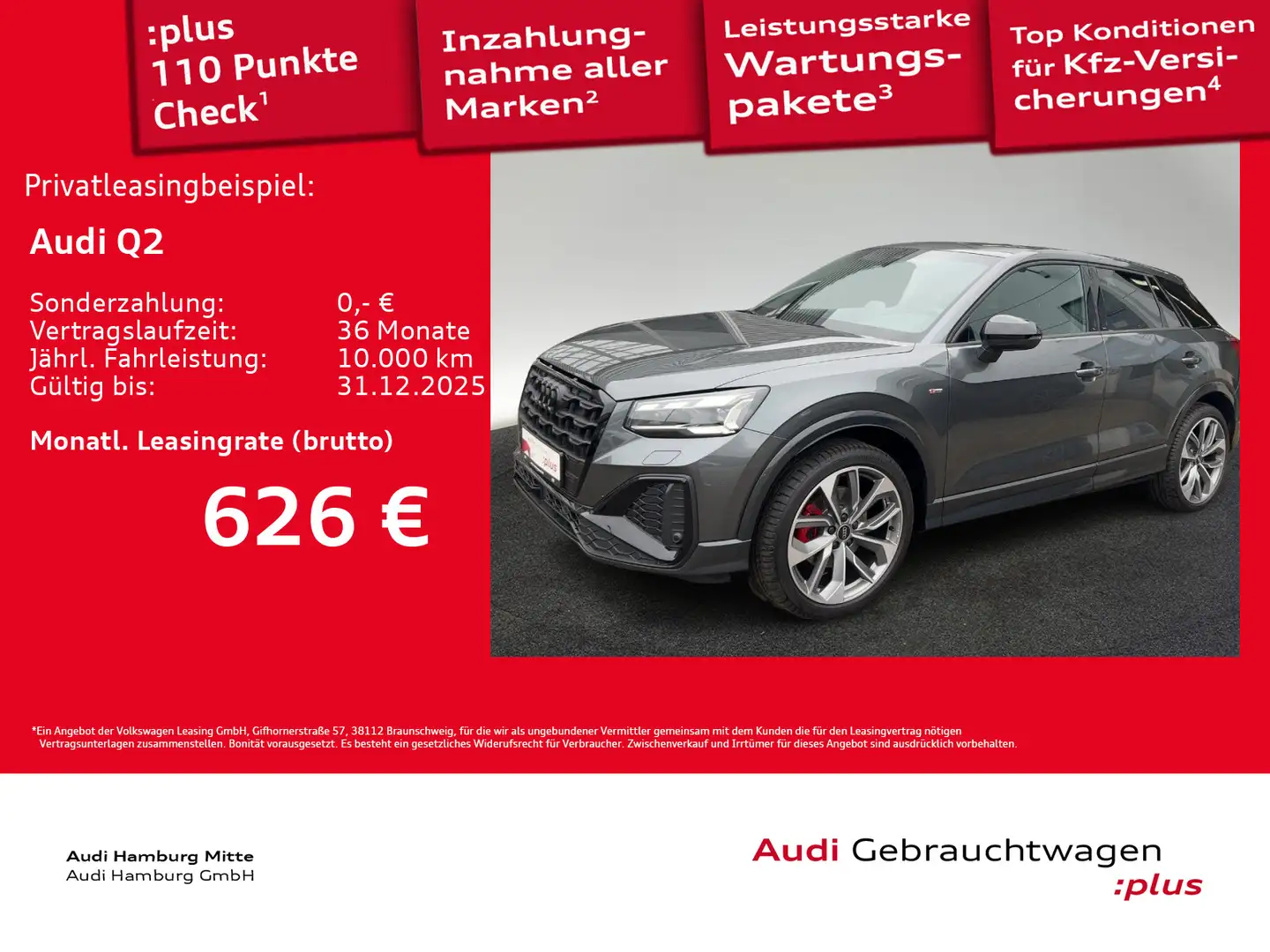 Audi Q2 35 TDI S line S tronic Matrix Sonos Virtual Grau - 1