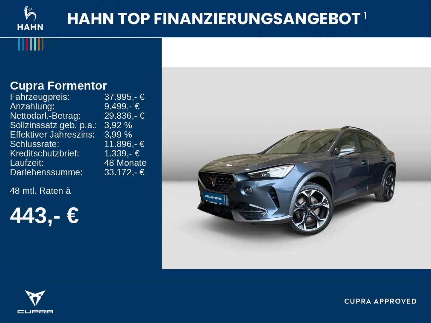 CUPRA Formentor VZ 2.0 TSI 4Drive DSG Navi Kamera ACC Grau - 2