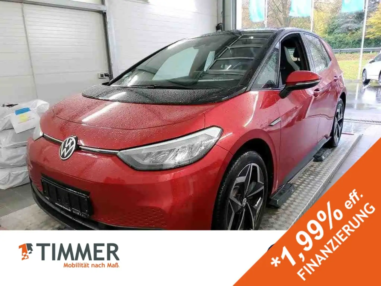 Volkswagen ID.3 Pro 62 kWh +WÄPU +AHK +CARPLAY +19" +LED +ACC +NA Rot - 1