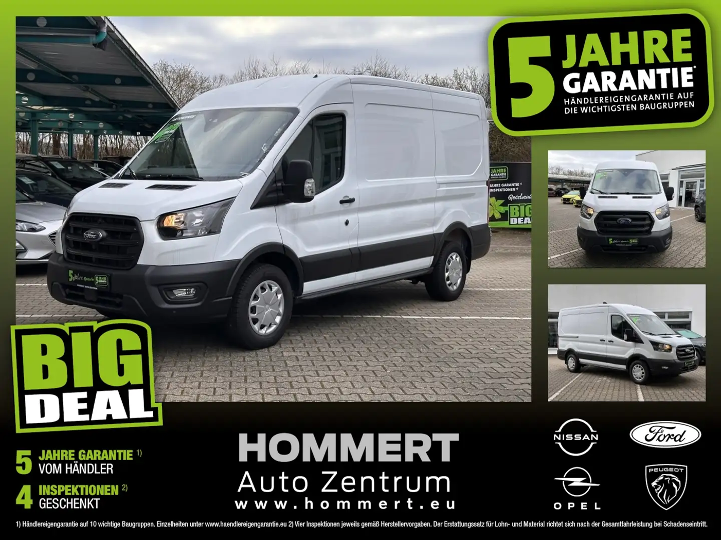 Ford Transit Kasten 2.0 TDCi L2 Trend *AHK*Spurh.* Bianco - 1