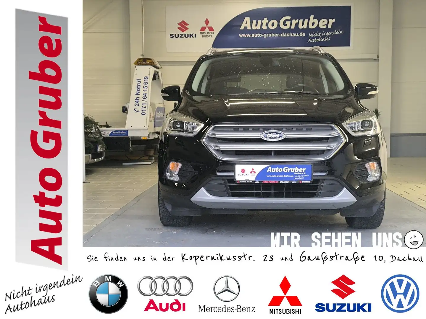 Ford Kuga Titanium Kamera*PDC*Lenk.Heiz*BT*Tempomat*T Schwarz - 1