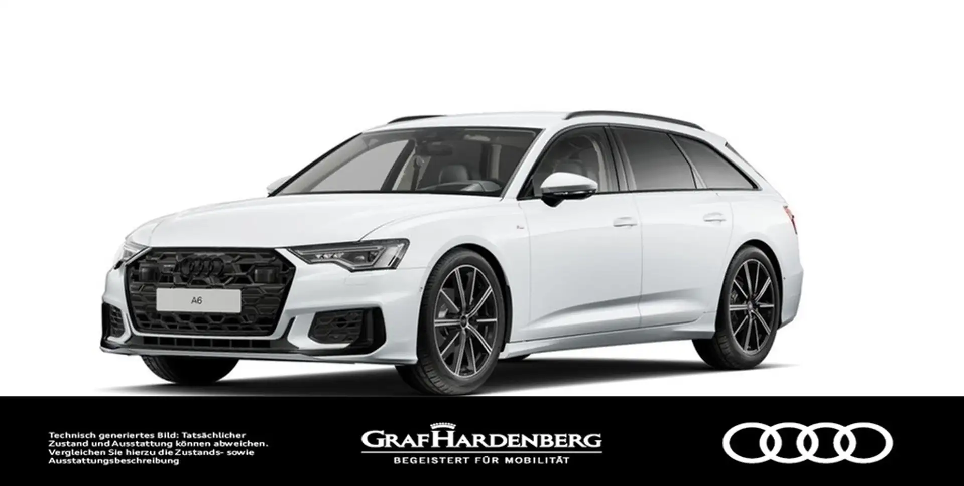 Audi A6 Avant 40 TDI quattro S line LED Navi ACC AHK Blanc - 1