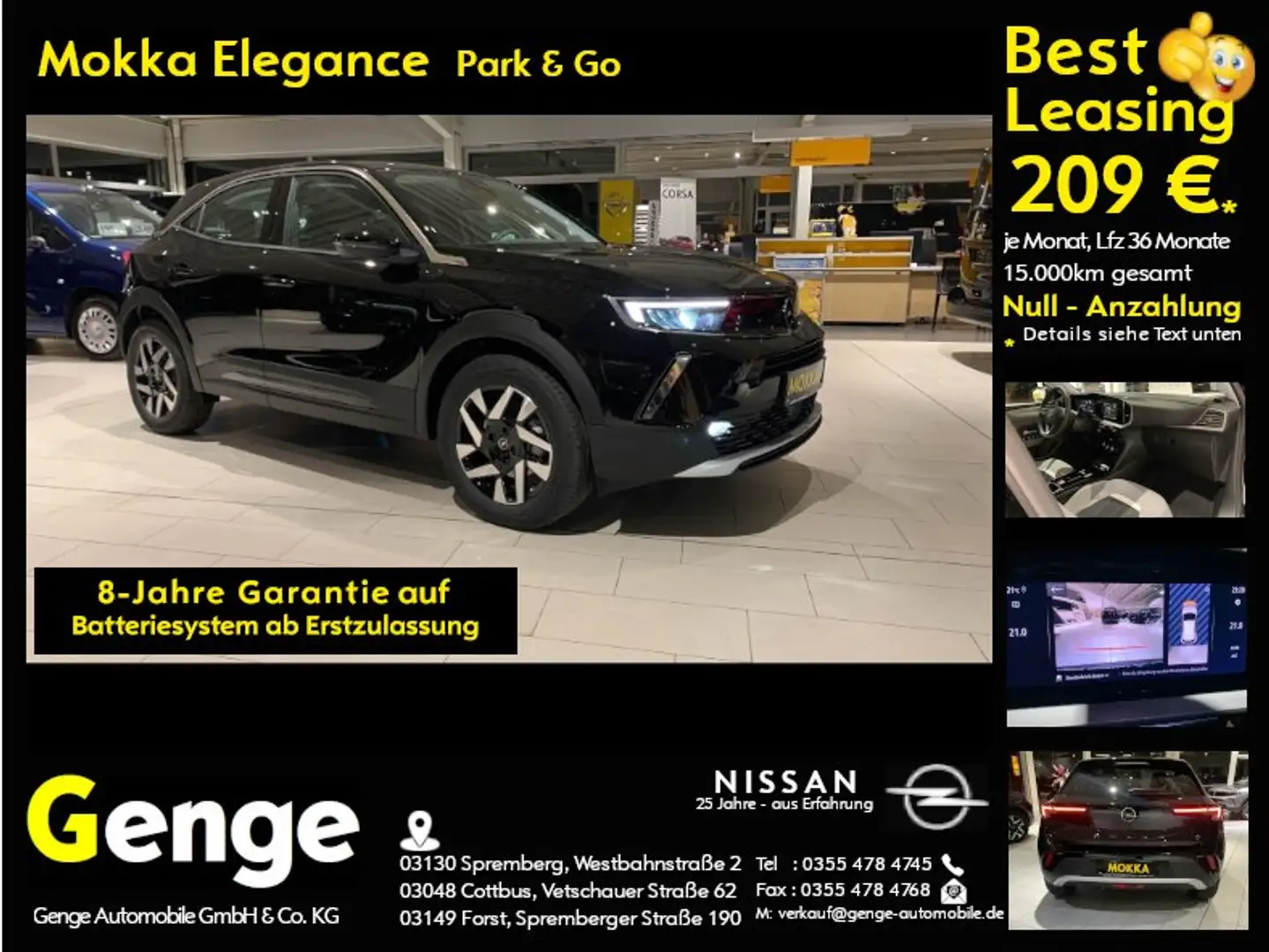 Opel Mokka-E Mokka-e Elegance, Park & Go, Winter-Pak, LED-Schei Schwarz - 1