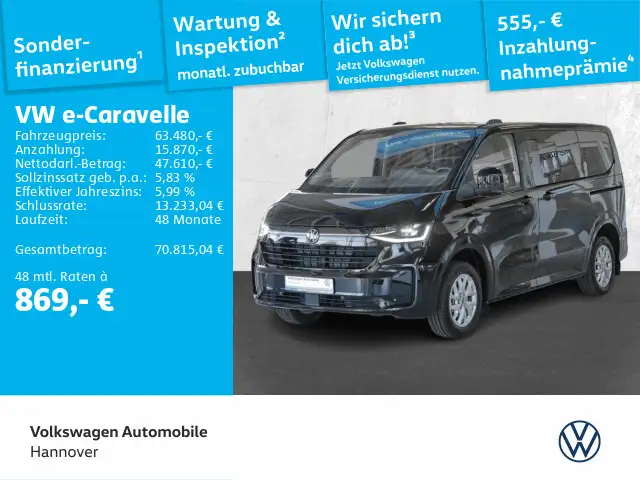 Volkswagen T7 Caravelle T7 Style AHK Navi Panoramadach