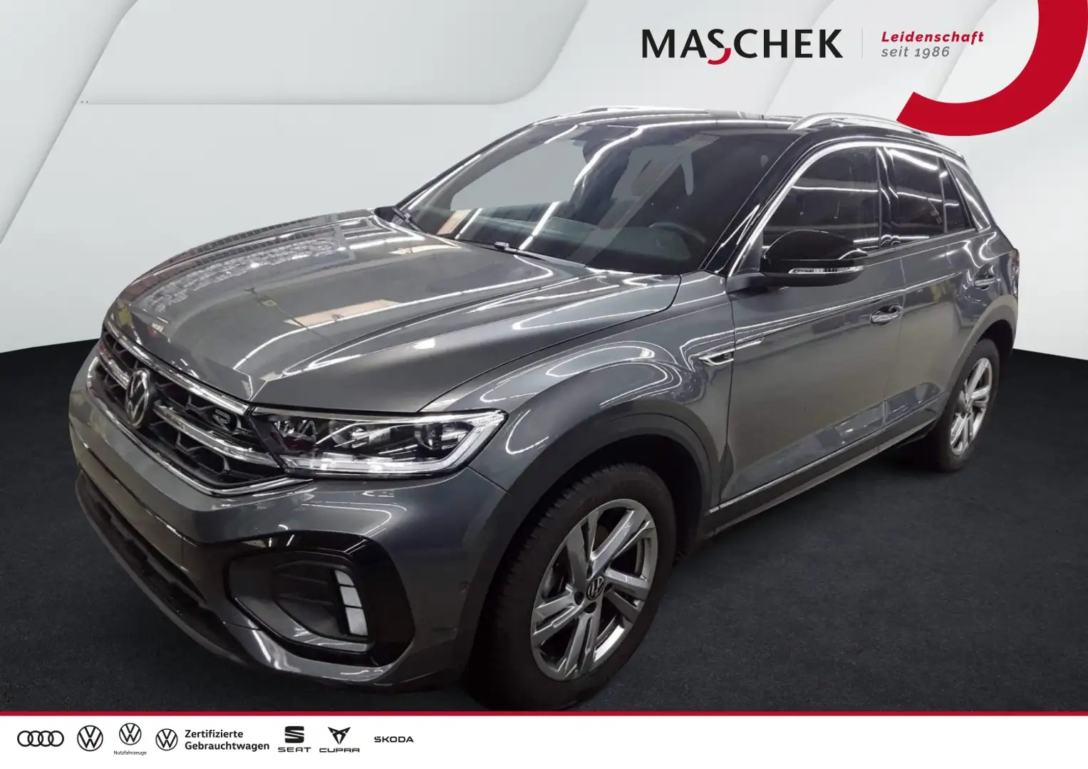 Volkswagen T-Roc R-Line 1.5 TSI DSG AHK RearView Navi Klima Schwarz - 1