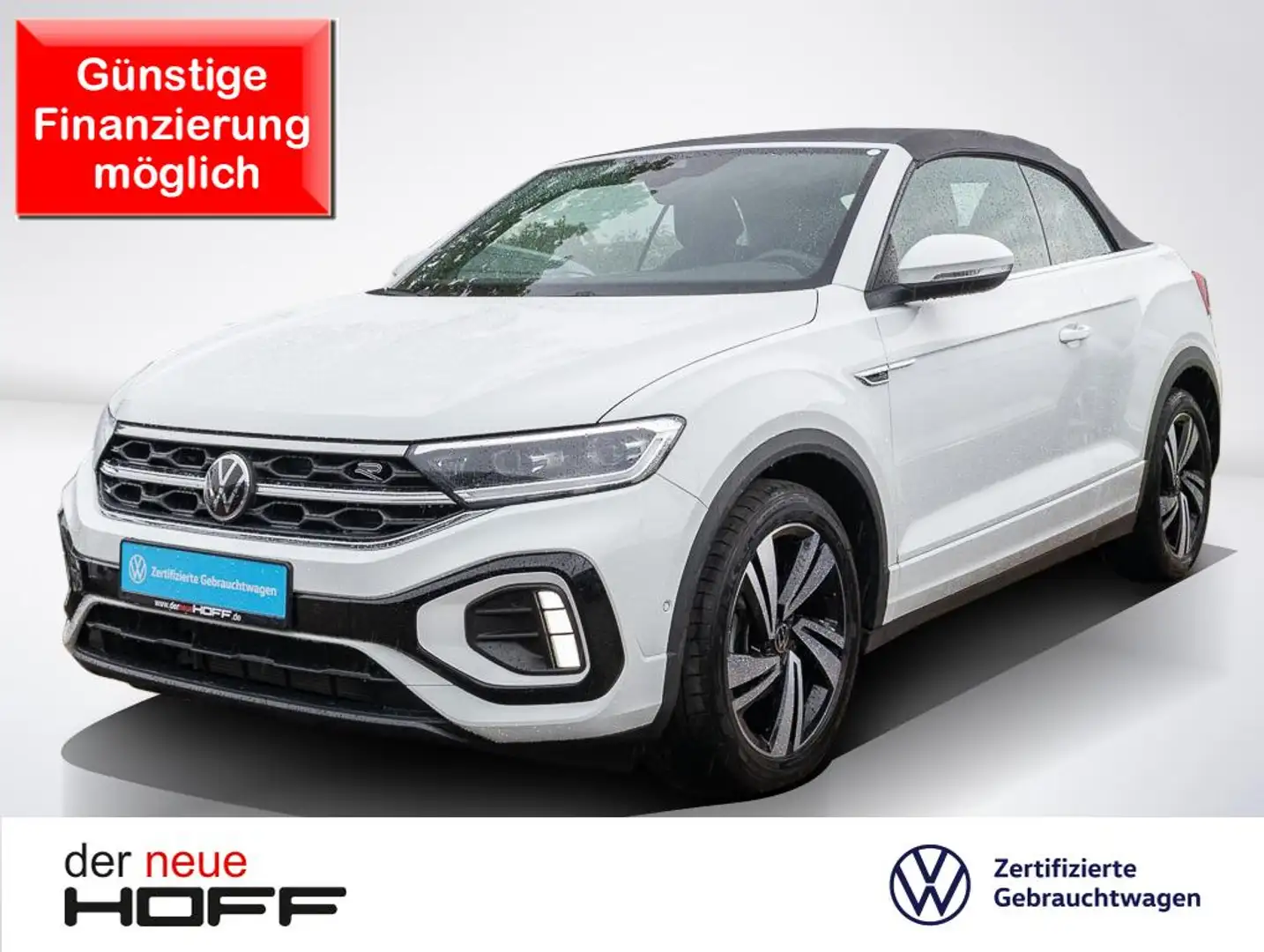 Volkswagen T-Roc Cabriolet 1.5 TSI DSG R-Line LED Navigation AHK Sh Weiß - 1