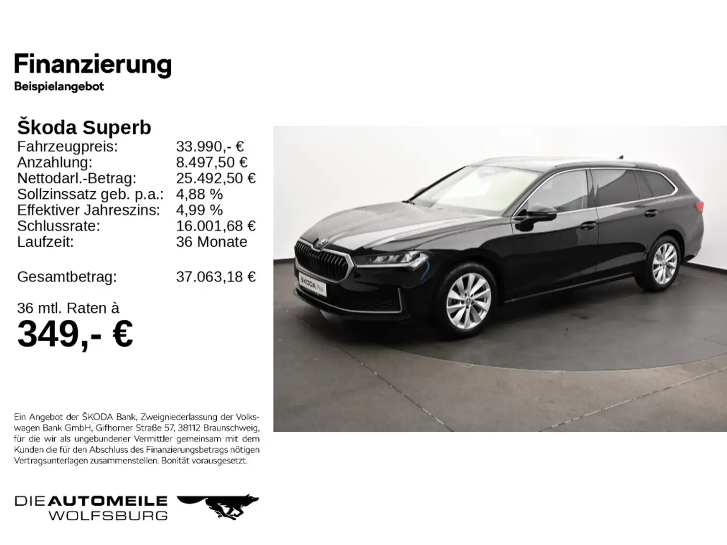 Skoda Superb 4 IV Combi 1.5TSI DSG Selection NAVI/LED/ Noir - 2