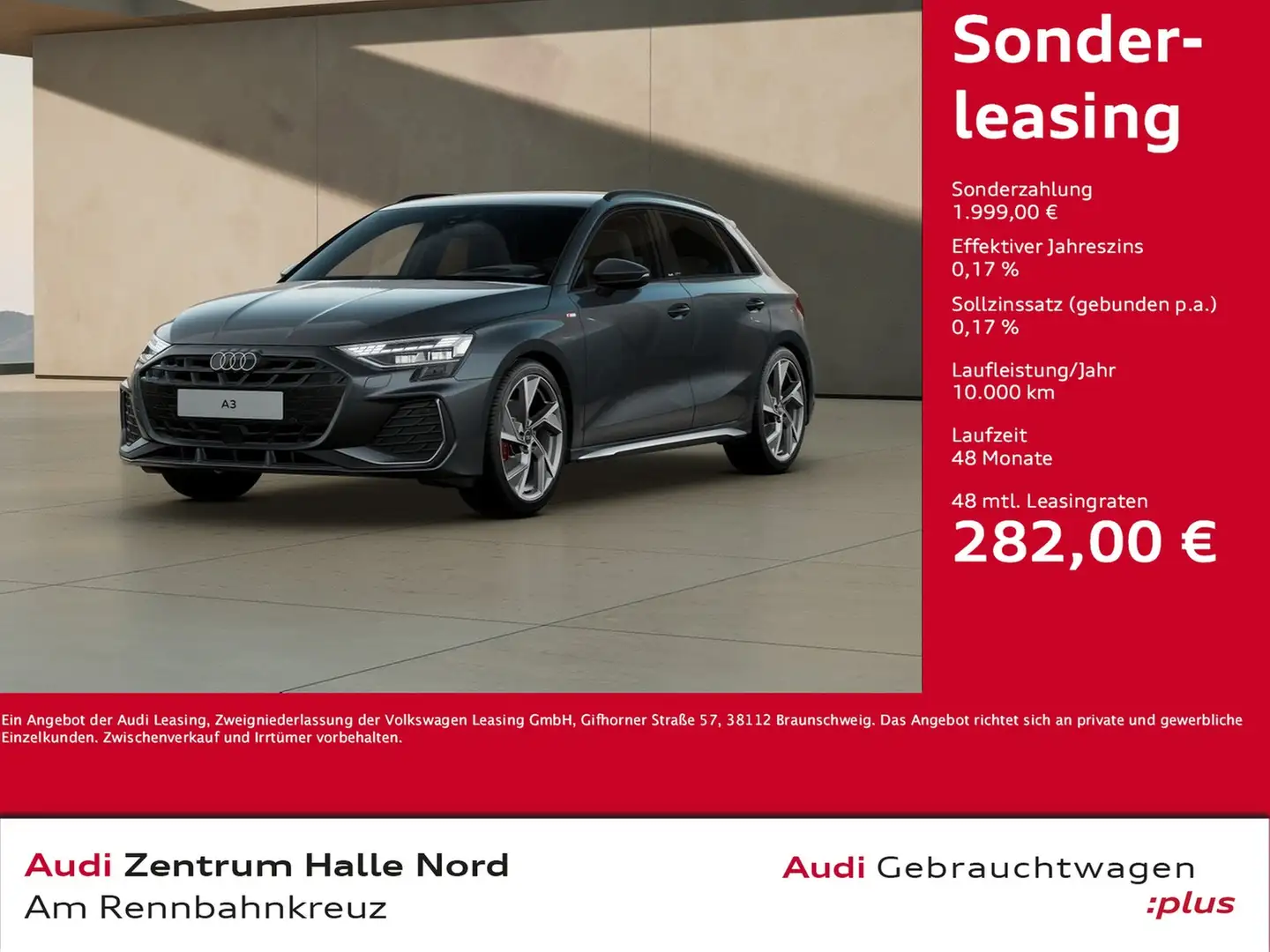 Audi A3 Sportback S line 35 TFSI Gris - 1
