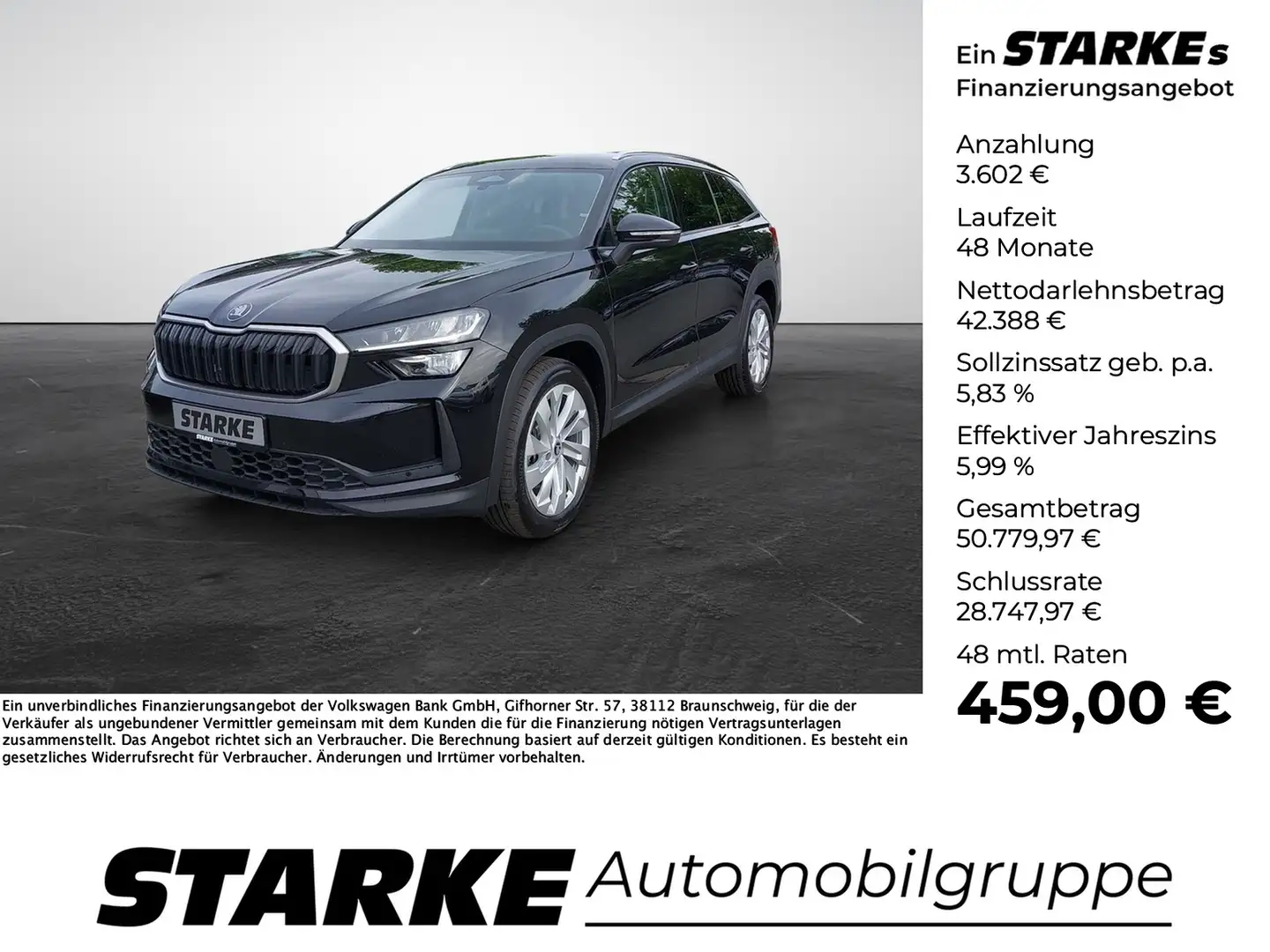 Skoda Kodiaq 2.0 TDI DSG 4x4 Selection 7-Sitzer Negru - 1