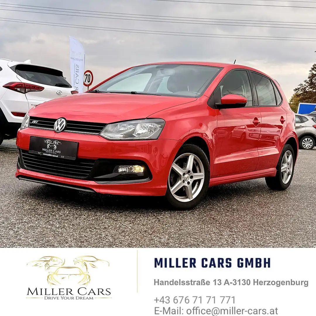 Volkswagen Polo Sport Austria 1,0 R-Design *mit Garantie* Rot - 1