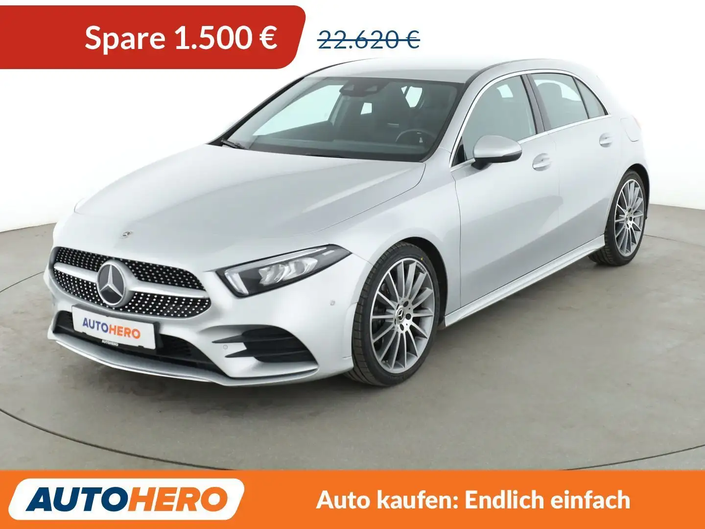 Mercedes-Benz A 160 AMG Line*NAVI*MBUX*LED*PDC*SHZ*TEMPO*KLIMA* Silber - 1
