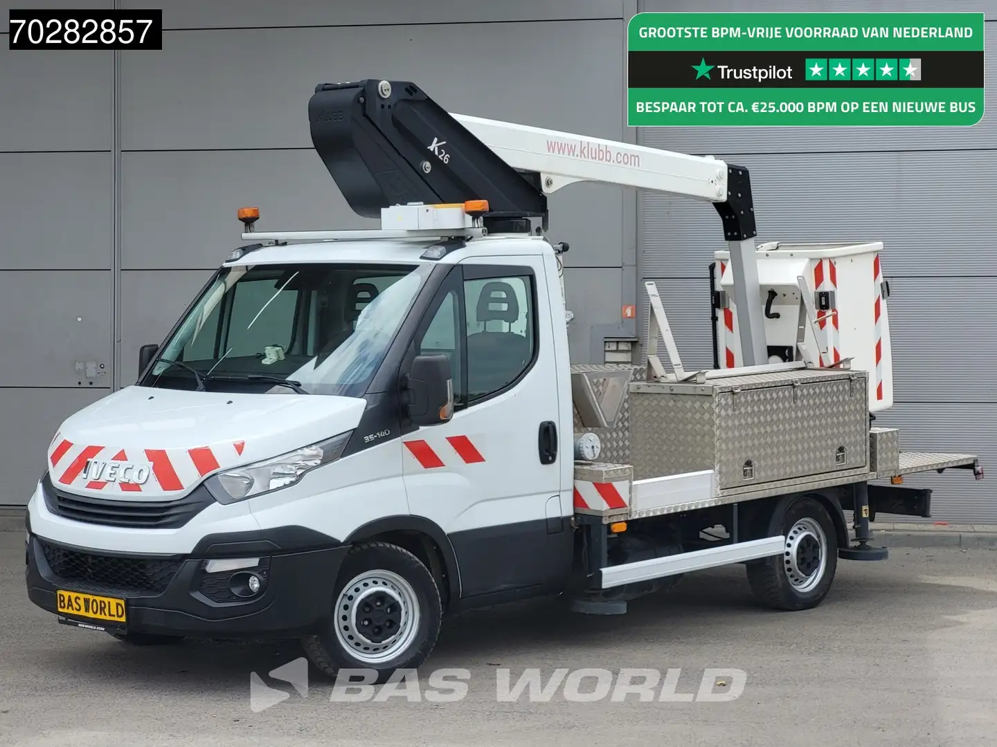 Iveco Daily 35S14 Hoogwerker Klubb 11meter werkhoogte Navi Air Wit - 1