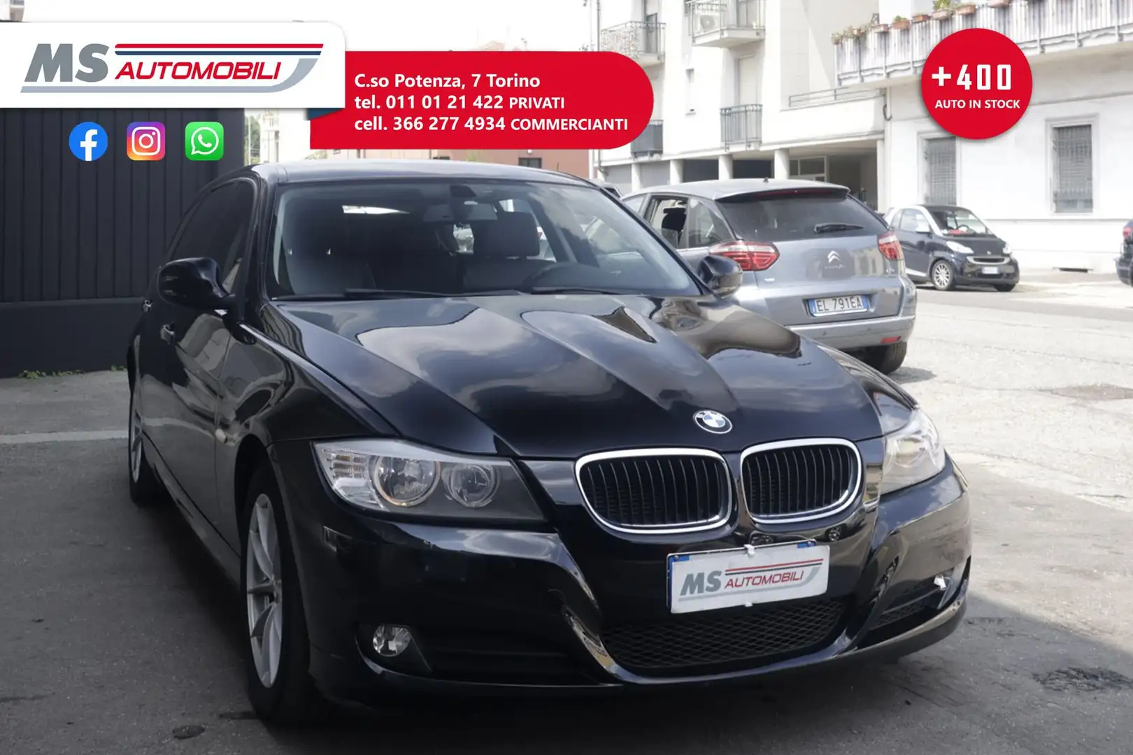 BMW 318 BMW Serie 3 318d 2.0 143CV cat Touring MSport Uni Nero - 1